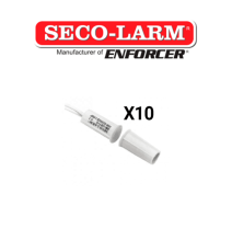 Seco-Larm 10PKW  -Paquete de 10 Contacto magneticos BLANCO Gap 3/4 de EMBUTIDO Tipo T