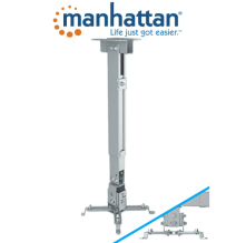 MANHATTAN 461191 - Soporte de Proyector para Montaje en Techo o Pared/ 20 Kg de Carga