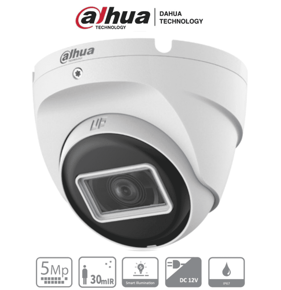 DAHUA HAC-T2A51N-U-28-S2 - Camara Domo de 5 Megapixeles/106 Grados de Apertura/ Metal