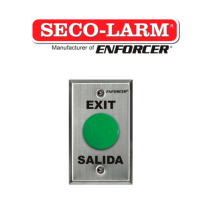 Seco-Larm SD7201GCPE1Q - Placa Con Botón Para Presionar De Color Verde De Salida. Exi