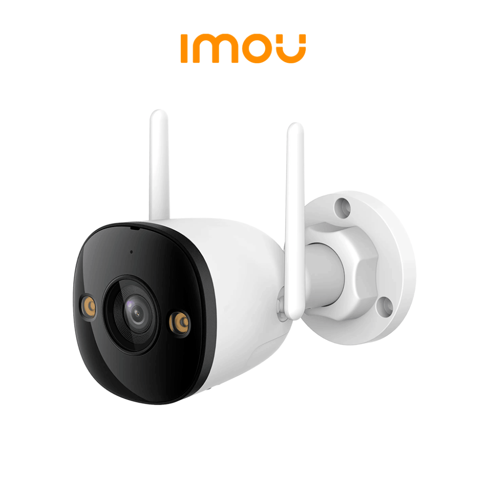 IMOU Bullet 2E 3Mp (IPC-K3DN-3H0WF) - Cámara IP Bullet WiFi de 3MP cuenta con micrófo