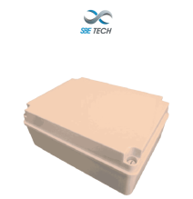 SBETECH OP380300120 - Caja plástica con tapa opaca de 38x30x12 cm multiusos  IP66  fa