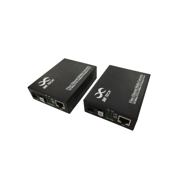 SBE TECH SBE-MCWDM1F Par de convertidor de medios WDM Monomodo / 1 puerto RJ45 10/100