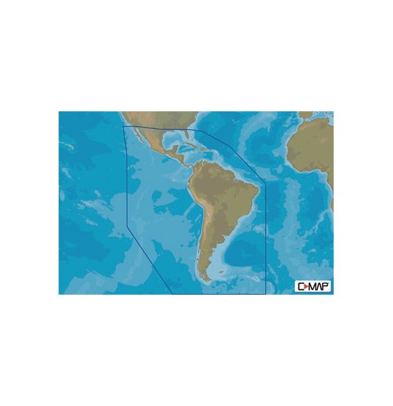 C-MAP MSAY038MS M-SA-Y038-MS M-SA-Y038-MS MAX-N+ mapas del caribe centro y Sudamérica