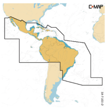 C-MAP MSAT101DMS M-SA-T-101-D-MS Carta de navegación de América del sur de uso exclus