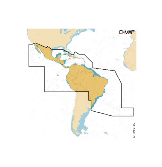 C-MAP MSAT101DMS M-SA-T-101-D-MS Carta de navegación de América del sur de uso exclus