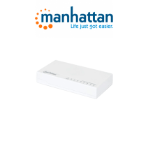 MANHATTAN 560702 Switch de Escritorio Gigabit Ethernet de 8 puertos De Plástico  Para