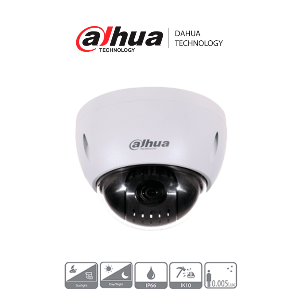 DAHUA DH-SD42215-HC-LA - Cámara PTZ de 2 Megapíxeles/ 1080p/ 15x de Zoom Óptico/ Mont DAHUA DH-SD42215-HC-LA - Cámara PTZ de 2 Megapíxeles/ 1080p/ 15x de Zoom Óptico/ Mont