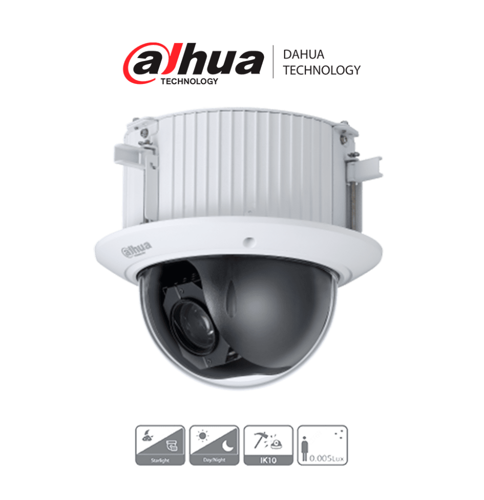 DAHUA DH-SD52C225-HC-LA - Cámara Domo PTZ de 2 Megapíxeles/ 1080p/ 25x de Zoom Óptico DAHUA DH-SD52C225-HC-LA - Cámara Domo PTZ de 2 Megapíxeles/ 1080p/ 25x de Zoom Óptico