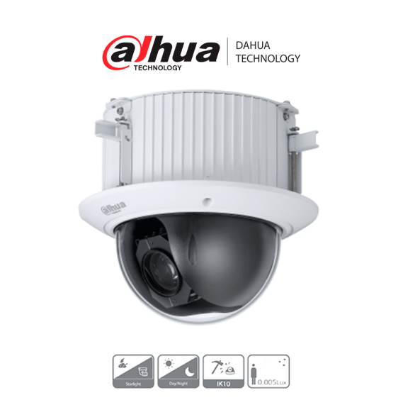 DAHUA DH-SD52C225-HC-LA - Cámara Domo PTZ de 2 Megapíxeles/ 1080p/ 25x de Zoom Óptico