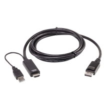 ATEN 2L7D02HDP 2L7D02HDP Cable HDMI a DisplayPort True 4K de 1 8 m