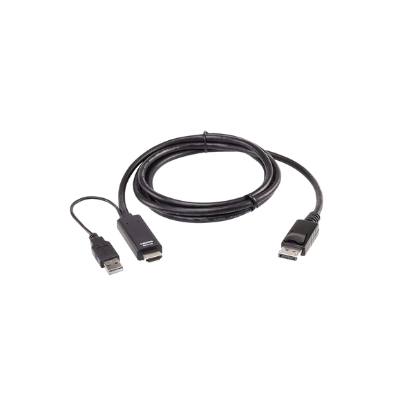 ATEN 2L7D02HDP 2L7D02HDP Cable HDMI a DisplayPort True 4K de 1 8 m