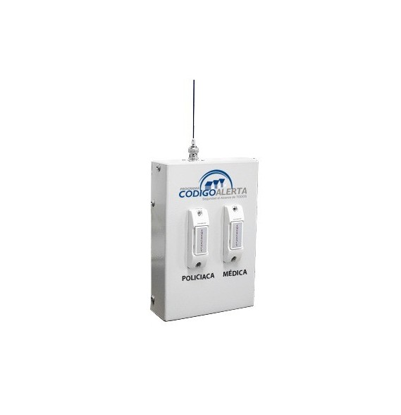 Syscom CODEAPLUS CODE-A-PLUS Transmisor de dos pánicos compatible con la central sent