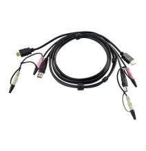 ATEN 2L7D02UH 2L-7D02UH Cable KVM USB HDMI | Audio | 1.8m | Conexión de PC a Conmutad