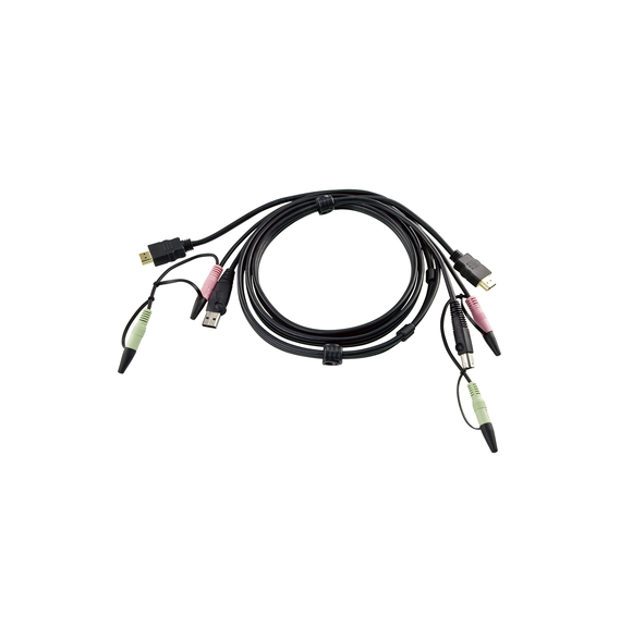 ATEN 2L7D02UH 2L-7D02UH Cable KVM USB HDMI | Audio | 1.8m | Conexión de PC a Conmutad