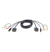 ATEN 2L7D02U 2L7D02U Cable KVM DVI-D USB single link de 1 8 m