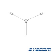 Syscom ABLU58 ABLU-58 Antena HF Base Rango de Frecuencia 2 - 30 MHz. (cortada a la fr