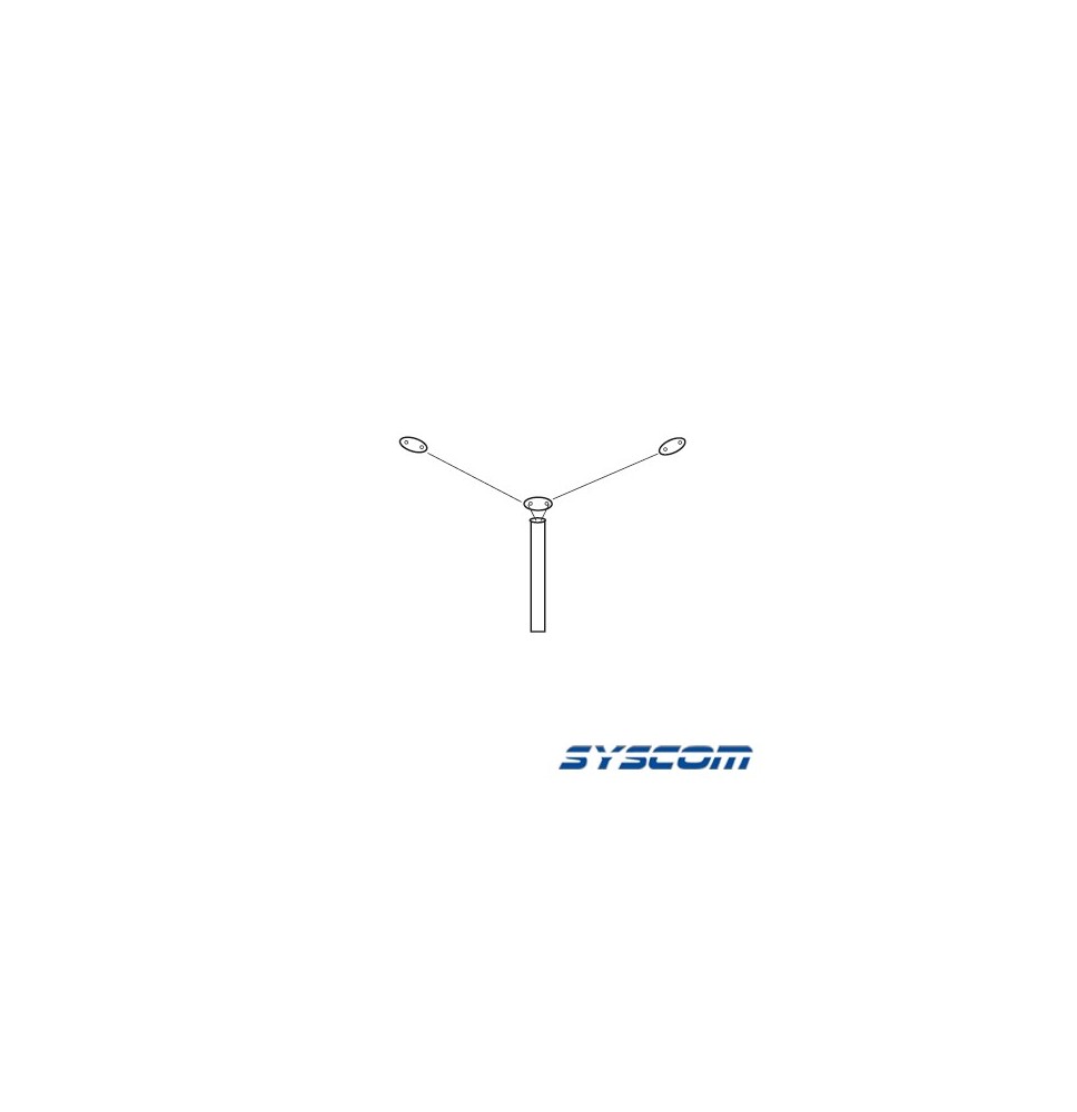 Syscom ABLU58 ABLU-58 Antena HF Base Rango de Frecuencia 2 - 30 MHz. (cortada a la fr