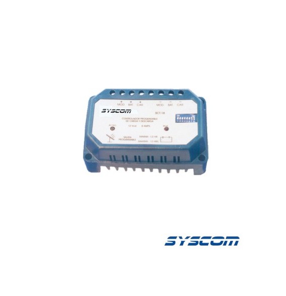 Syscom SCT120MC SCT120MC Tempocontrolador para Sistemas Fotovoltáicos 12 Vcc. 20 A.