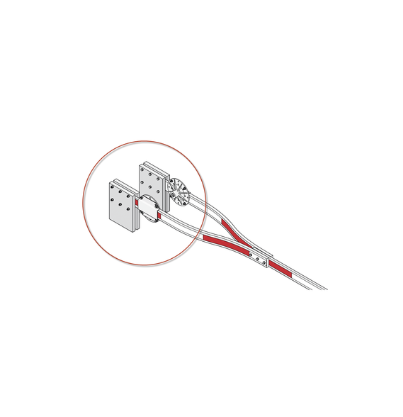 DKS DOORKING 1602041 1602-041 Kit de instalación para brazo de madera 1602-340