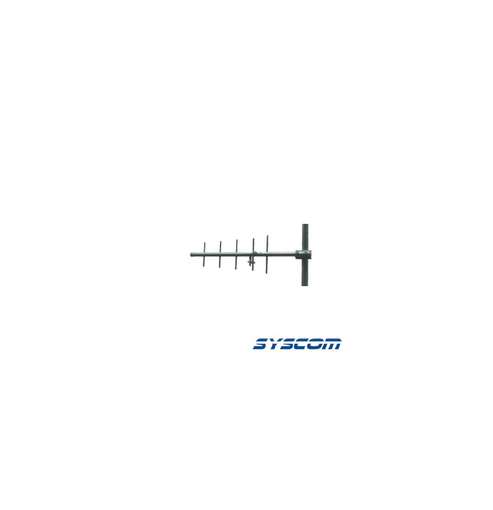 Syscom SD3805 SD-380-5 Antena Yagi Direccional 375-405 MHz 5 Elementos 9 dB 300 Watt.