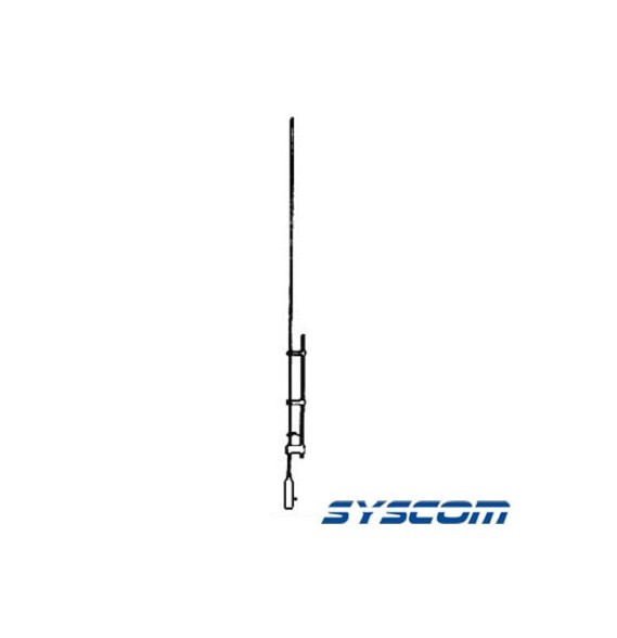 Syscom SJPOLE SJ-POLE Antena Base VHF Omnidireccional Rango de Frecuencia 138 - 174 M