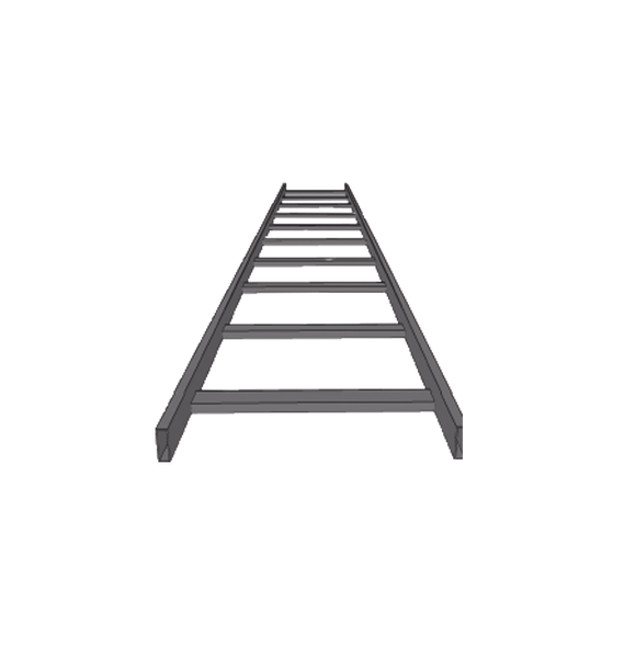 CHAROFIL CHET1X12EP CH-ET1X12EP Escalera tubular tramo recto epoxica de 1.5  de Peral