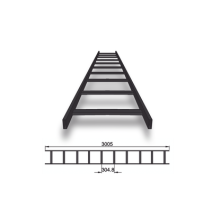 CHAROFIL CHET1X12EP CH-ET1X12EP Escalera tubular tramo recto epoxica de 1.5  de Peral