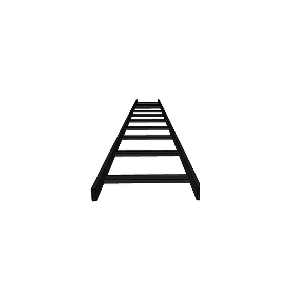 CHAROFIL CHET1X4EP CH-ET1X4EP Escalera tubular tramo recto epoxica de 1.5  de Peralte