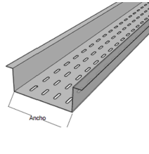 CHAROFIL CHFPZ9X4ALK CH-FPZ9X4ALK Fondo Perforado Perfil Z ancho de 4  x 9  material