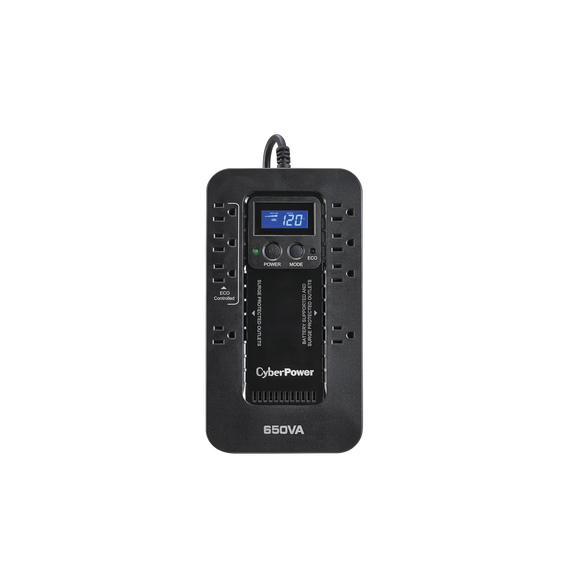CYBERPOWER EC650LCD EC650LCD UPS de 650 VA/390 W Topología Standby con Modo Ahorrador