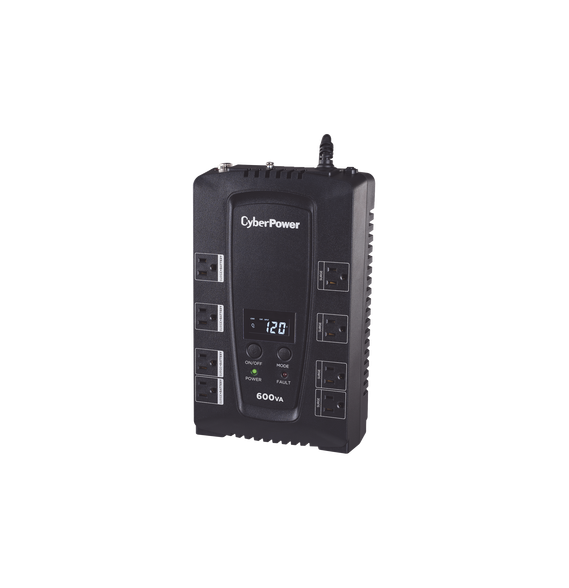 CYBERPOWER CP600LCD CP600LCD UPS de 600 VA/340 W Topología Standby Entrada 120 Vca NE