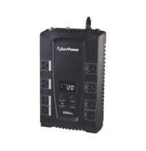 CYBERPOWER CP600LCD CP600LCD UPS de 600 VA/340 W Topología Standby Entrada 120 Vca NE