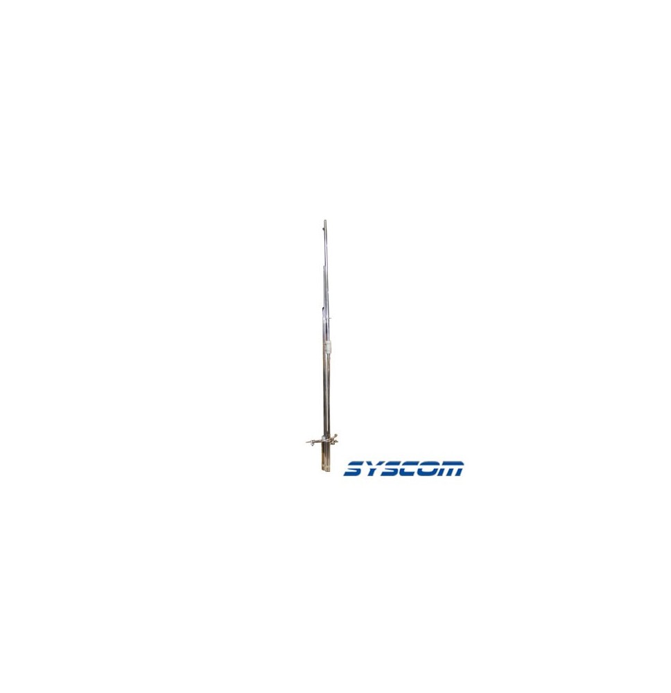 Syscom SJ4VM SJ-4VM Antena Base VHF Omnidireccional Rango de Frecuencia 142 - 172 MHz