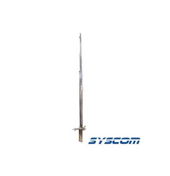 Syscom SJ4VM SJ-4VM Antena Base VHF Omnidireccional Rango de Frecuencia 142 - 172 MHz