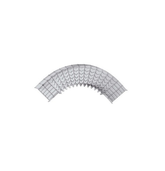 CHAROFIL CHC9066400EZ CH-C90-66/400EZ Curva Pre-Fabricada Horizontal de 90  con medid
