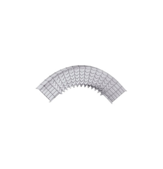 CHAROFIL CHC9054200EZ CH-C90-54/200EZ Curva Pre-Fabricada Horizontal de 90  con medid