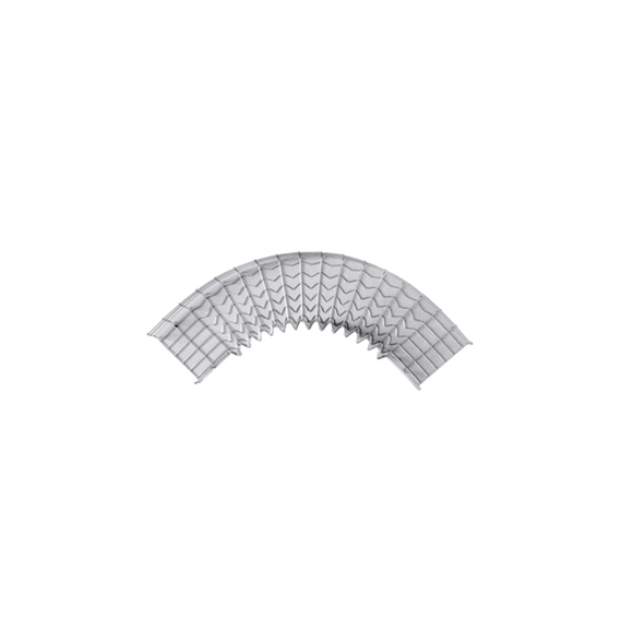 CHAROFIL CHC90105200EZ CH-C90-105/200EZ Curva Pre-Fabricada Horizontal de 90  con med