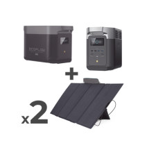 ECOFLOW DLT2MAXKITBPLUS DLT2MAX-KIT-BPLUS Kit de Estación de Energía Portátil 2048Wh