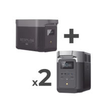 ECOFLOW DLT2MAX2BP DLT2MAX-2BP Kit de Estación de Energía Portátil 2048Wh + 2 Batería