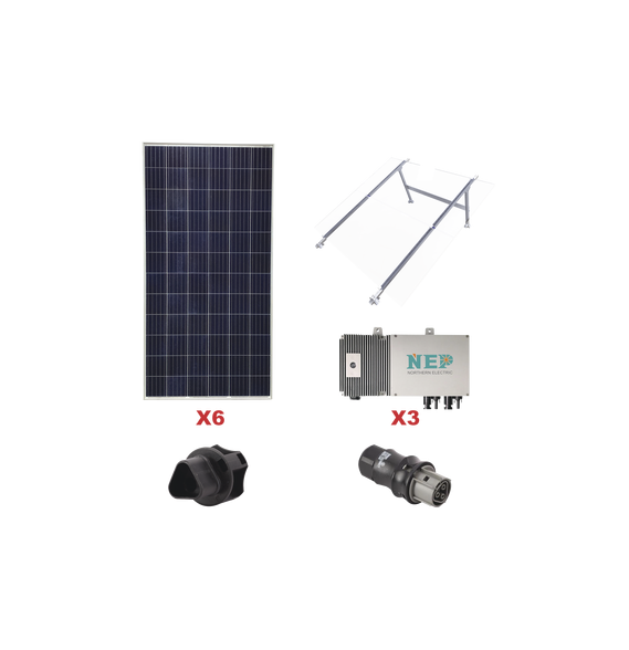 EPCOM KIT3BDM600LV127 KIT3BDM600LV127 Kit Solar para Interconexión de 1.65 KW de Pote
