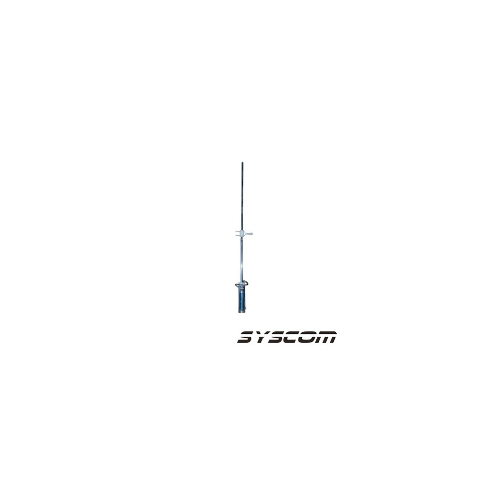 Syscom SJ4UM SJ-4UM Antena base UHF omnidireccional rango de frecuencia 448 - 470 MHz