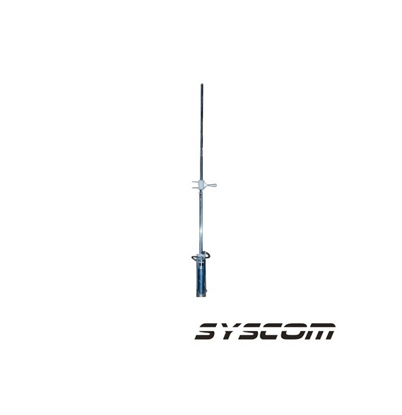 Syscom SJ4UM SJ-4UM Antena base UHF omnidireccional rango de frecuencia 448 - 470 MHz