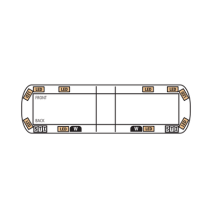 ECCO 1221182E 1221182E Barra de luces Vantage PRO Ultra Brillante de 54  con 64 poder