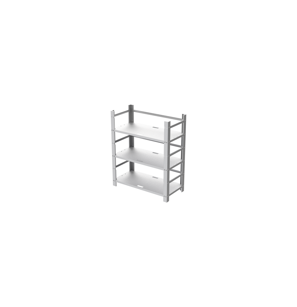 EPCOM INDUSTRIAL EIRACK12BAT EI-RACK-12BAT Estante Galvanizado de 3 Niveles para Inst