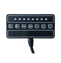 EPCOM INDUSTRIAL SIGNALING XLL127BH8W XLL127BH8W Barra de luz de advertencia de 8 mód