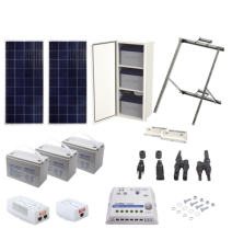 Syscom PL1224GRC PL1224GRC Kit Solar de 35 W con PoE 802.3af y PoE Pasivo 24 Vcc para