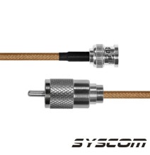 EPCOM INDUSTRIAL SBNC142UHF180 SBNC-142-UHF-180 Cable RG142 con conductores BNC Macho