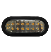 ECCO X3965A X3965A Luz direccional LED ovalada ambar con montaje de ojal de 7.5 pulga