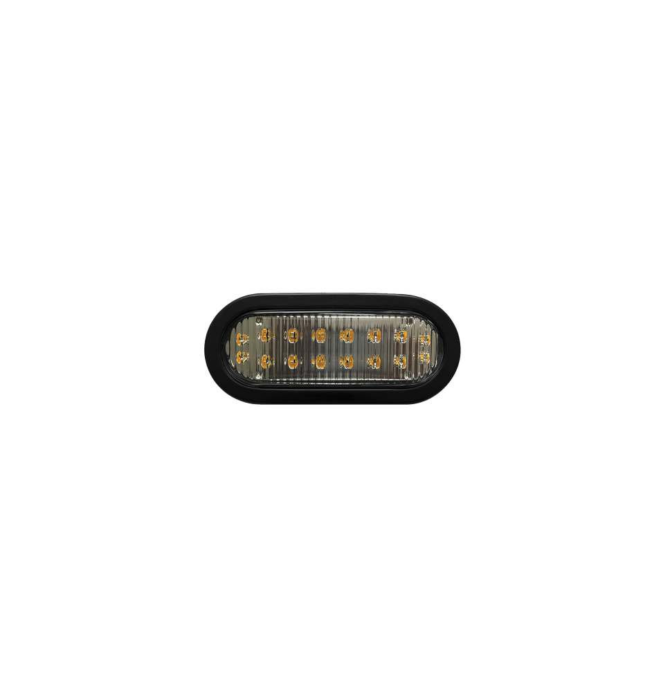 ECCO X3965A X3965A Luz direccional LED ovalada ambar con montaje de ojal de 7.5 pulga